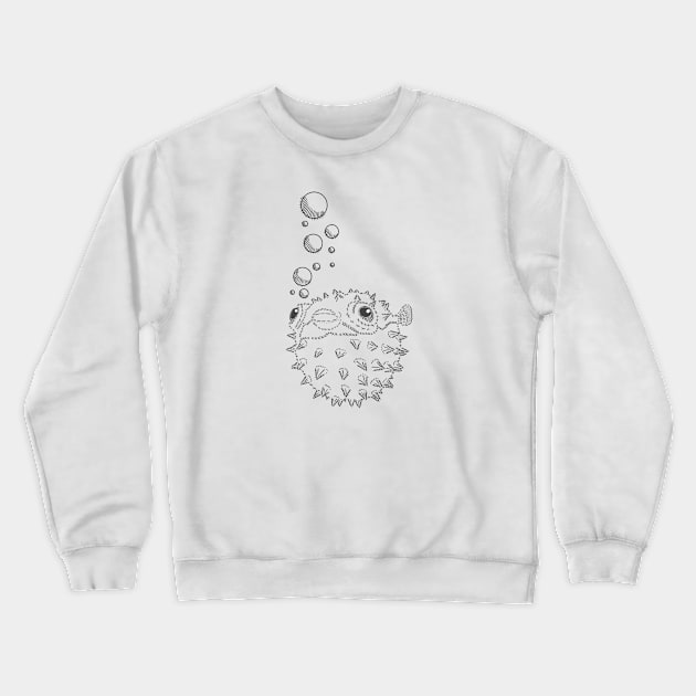 Pufferfish Crewneck Sweatshirt by ImaginativeWild